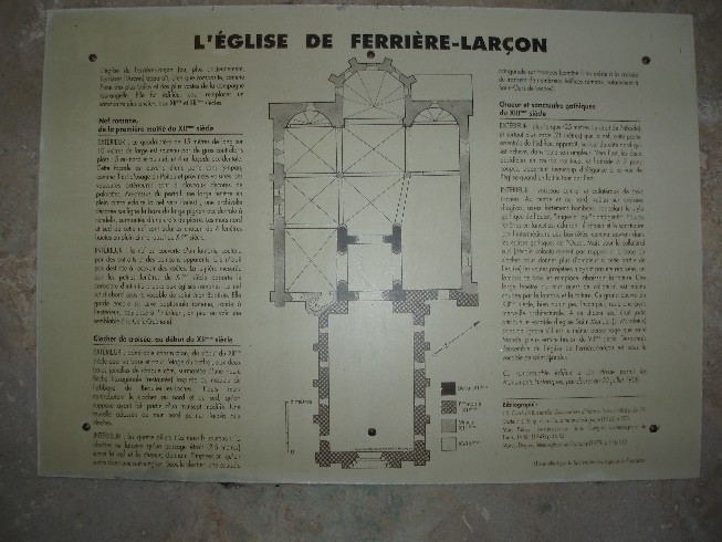  Plan église Ferrière Larçon